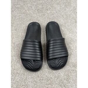 Black Slide Sandals Women's Size 8 Comfort Slides Slip On Shoes Casual